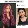 SPEDIZIONE GRATUITA per nuovi articoli di moda in magazzino piccolo pizzo Mid Curl Wig Wig Full Head Star Purple Billiges Fashion Girl Delivery Delivery