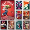 Vintage Movie Scott Pilgrim Vs.The World Anime Comedy Art Poster Leinwand Malmale Wanddruckbild für Wohnzimmer Wohnkultur