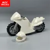 Moc Bricks Motorrad -Motorradhelm 4cm Figur Werkzeugzubehör Modell Landfahrzeug Bausteine Kinderspielzeuge