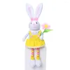 Decorative Figurines Spring Countryside Doll Decoration Home Easter Egg Carrots Accessories Desk