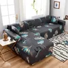 Coperture per sedie di divano geometrico Copertura elastica elastica per il divano del soggiorno angolo sezionale a L