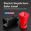 120 dB cykelelektriskt horn varningssäkerhet klocka polis siren cykel styret larm ringklocka cykling skoter cykeltillbehör