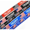 트럼프 끈 키 체인 파티 호의 미국 플래그 ID 배지 홀더 키 링 스트랩