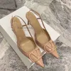 Pięta jeden designer butów charakterystyczny wieczór Valenstino Studs Lady Fashion V Pumps Shoe Wysokie koronkowe sandały damskie cienkie vbuckle jesień nowa ijam