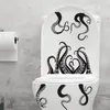 PVC Toilet de toilette Decal Octopus Modèle WC piédestal Sticker Sticker pour salle de bain 3pcs