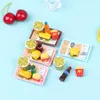 1/6 1/12 Söt mini Hamburger Coke Set Miniature Dollhouse Fast Food For Blyth Barbies Doll House Play Kitchen Accessories Toys Toys