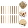 Copas descartáveis palhas 50 PCs Bamboo Straw Greenery Decor Supplies Party Party Drinking Pipet Pipet Beer