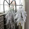 Fiori decorativi natalizi neve bianca galande ghirlanda artificiale rattan per portante di navigatore di navigatore per la casa navidad
