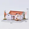 DIY -Holzpuppenhäuser Miniaturgebäude Kits mit Möbeln LED Leuchten Chinesische alte Casa Dollhouse Spielzeug für Erwachsene Geschenke