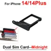 Double SIM Play pour iPhone 14 Pro Max 14Plus 14pro 5G SIM Carte Holder Slot Remplacement Pièces 6.1 / 6,7 pouces