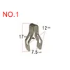 10pcs Car Dashboard Console U-type Metal Clip CD Panel Retainer Clips for Audi VW Automobile Instrument Panel Snap Clip Fastener