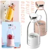 Outils bouteille de mélange portable Orange Squeezer Juice Juice Milk Smoothie Berger 380 ml Blan à chargement sans fil électrique