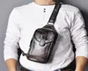 Сумки для талии высочайшего качества мужчин оригинальный кожаный винтажный дизайн Fanny Wasit Dest Pack Sling Sling Crossbode Bag Daypack XB571DB 2103052382453