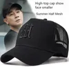 Big Head Baseball Cap dla mężczyzn 2024 Summer Sport Hap Hip Hip Oddychany Trucker Hap Hard Structure 240411