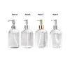 Liquid Soap Dispenser Glass With Pump Multipurpose 400 Ml Refillable Container Bottles For Home Sink Countertop Kitchen