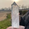 Top Natural Crystal Clear Transparency Quartz Point Heury Stone Stone Hexagonal Prisms Obelisk Wand Stone Home Decor