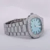 Lussuoso guardia completamente ghiacciata per uomo donna top artigianato orologi Mosang Diamond unici e costosi per il lussuoso hip hop lussuoso 31432