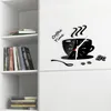 Creative Coffee Cuck على شكل ساعة الحائط التصميم الحديث ثلاثية الأبعاد مرآة الحائط ملصقات لزخارف الجدار المطبخ DIY
