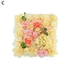 Flores decorativas Faux Silk Flower Pared Decoración Reutilizable Elegante Panel de rosas artificiales para la despedida de soltera de la boda bebé