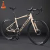 Road Bike Gravel Bicycle 700C Wheel Dubbele schijfrem 16/18 Speed Racing Bike Aluminium Legering Road Bicycle