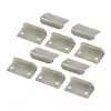 10 or 20 Pcs Right Angle Drawer Lock Strike Plate for Home Office Cupboard Furniture Connector Metal Bracket Door Drawer Stopper