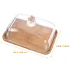 Mokken Cake Stand Display Plaat Deksel Holder Cover Koepel Voedselstandaards Partij voorgerecht borden Glass Domes Clear