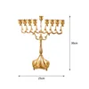 Chanukkah Menorah Candle stoi tabletop 9 gałęzie świecy na Boże Narodzenie Znakomity świecznik Wystrój domu