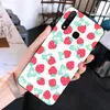 Cute Strawberry Flowers Phone Case For Huawei Mate 40 30 20 10 Pro Lite Nova 9 8 5T Y7p Y7 Soft Black Phone Cover