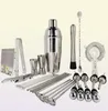 Kit de barman de ferramentas de barra 130 cocktail shaker conjunto com ferramenta de barra de suporte rotativa de aço inoxidável para presente experiência para beber mi70676888