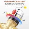 Brass Thermostatic Mixing Valve Constant Water Temperature Bathroom Kitchen Shower Solar Water Heater Faucet Tap Valve