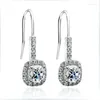 Stud Earrings Solid Platinum PT950 1CT Brilliant Diamond Women Engagement Beautiful Ear Jewelry Lasting Forever