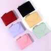 Storage Bags Simple Fashion PU Leather Coin Purse Women Girls Mini Solid Color Purses Keychain Card Holder Wallets Cute Heart Shaped Wallet