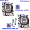 Placas -mãe qiyida x99 kit de conjunto de placas -mãe com lga20113 xeon e5 2670 v3 cpu (2*8gb) 16gb 3200mHz DDR4 Memória da mesa x99 C612CHIP NVME M.2