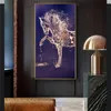 Streszczenie zwierząt koni podkowy bieżnik hd print na płótnie plakat sztuka ścienna nowoczesne luksusowe salon ma malowanie wystroju domu