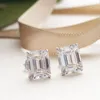 Bengelen oorbellen 4ct Emerald Moissanite Diamond D Color VVS Dames S925 Sliver Hoge kwaliteit Fijne sieraden voor vrouwencadeau