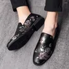 カジュアルシューズレザーメンズアウトドアローファードライビングデザイナーモカシンエルケクスポルayakkabi chaussure homme