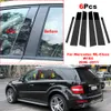 Postos de pilar de automóvil de 6 piezas cubierta de la ventana de la puerta para Mercedes ML-Class W164 2006 2007 2008 2009 2009 2010 2011 BC Column Sticker