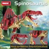 Большой строительный блок динозавров Jurassic Tyrannosaurus rex World 2 Diy Assembly Кирпичи фигуры Dino Pterosaur Дети подарок динозавра