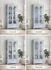 Luxury Solid Wood Bookcase With Glass Door Bookcase Nordic Storage Cabinet Wine Cabinet Display Cabinet