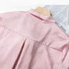 Camicette da donna naviu rosa stampato 2024 camicia da donna primaverile camicia coreana golf cravatta a manica lunghe eleganti top sciolte eleganti