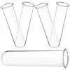 Vaser 5st tydliga provrör för växtutbredningsstation glasväxter rörhydroponisk vas