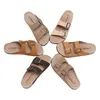 2024 Summer Men's Mule Tapeiros chinelos de alta qualidade clássicos de duas lâminas de cortiça sandálias calçadas para homens unissex 35-46