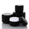 Bottiglie di stoccaggio 20pcs/lotto 5g 10g 15g 30g Cream Vero Plastica Bottiglia cosmetica imballaggio Black Eyeshadow Makeup Pot