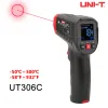 Termometro digitale a infrarossi uni-T UT306S UT306C Termometro laser Pyrometro non contatto Imager Colore LCD Alarmante