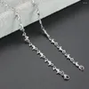 Cadenas de moda Collar de la cadena de delfines de acero inoxidable para mujeres Choker de color de plata