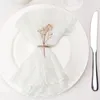 18 pezzi di garza tovagliolo da tovagliolo da tovagliolo che impostano banchetti da pranzo banchetti per feste di Natale per banchetti natalizi arco di doccia baby shower decor