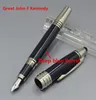 Många stil Great John Kennedy Dark Blue Metal Rollerball Pen Ballpoint Pen Fountain Pens Office School Supplies med JFK Serial 1848921