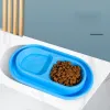 Alimentazione per animali domestici Doppio ciotola antisti di plastica Alimentatore di acqua alimentare per cani gatti cucciolo automatico alimentatore di cani karate per formiche