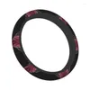 Steering Wheel Covers Marble Stone Gem Cover Burgundy Gold Agate Protector Universal Fit 14.5-15 Inch Car Accessories