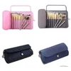 Storage Boxes Makeup Bag Cosmetic Brush Travel Organiser Handbag With 12 Holders